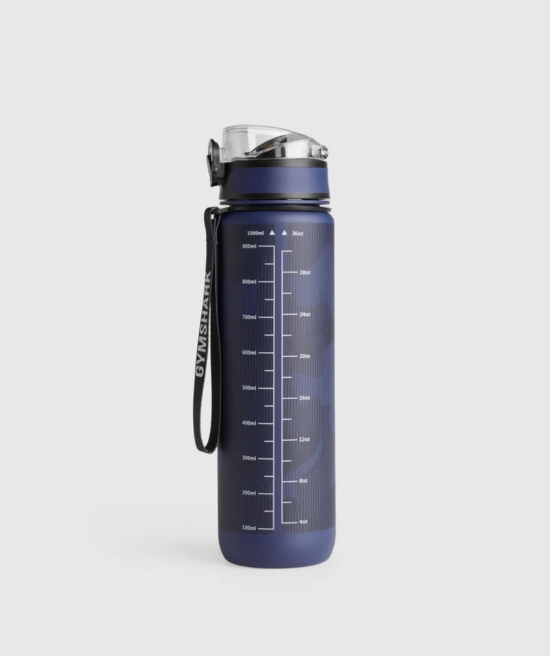 Gymshark GFX Sports Bottle - Ash Blue