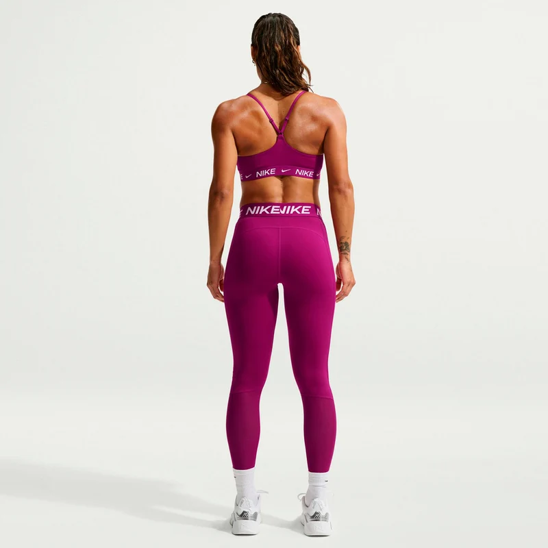 Dri-Fit INDY Light Support Sport-BH Damen - berry, weiß