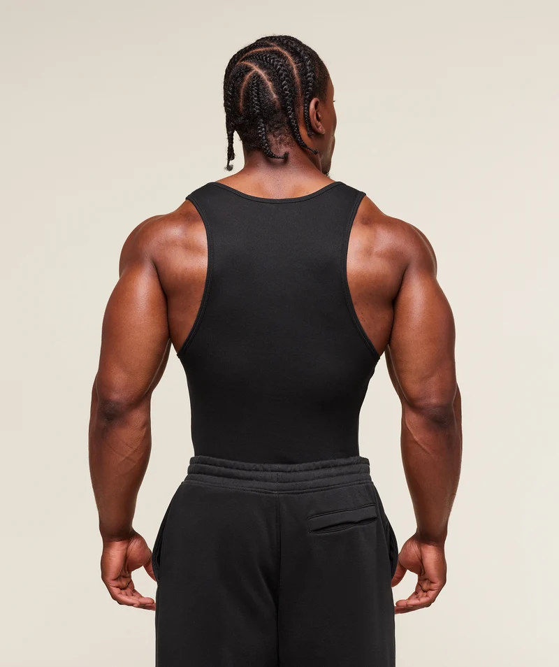 Gymshark Lifting Club Ribbed Tank - Black