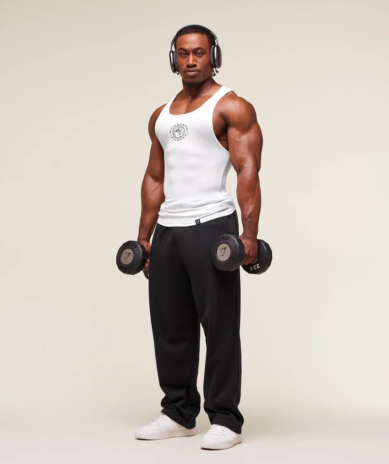 Gymshark Lifting Club Ribbed Tank - White