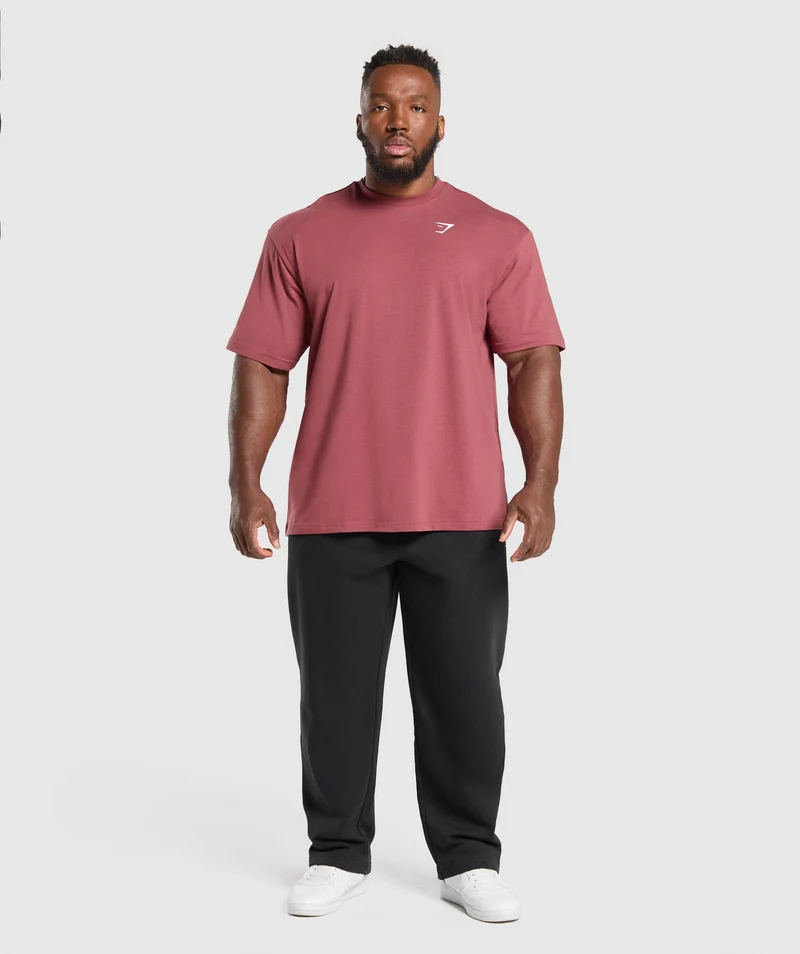 Gymshark Essential Short Sleeve T-Shirt - Washed Berry Pink