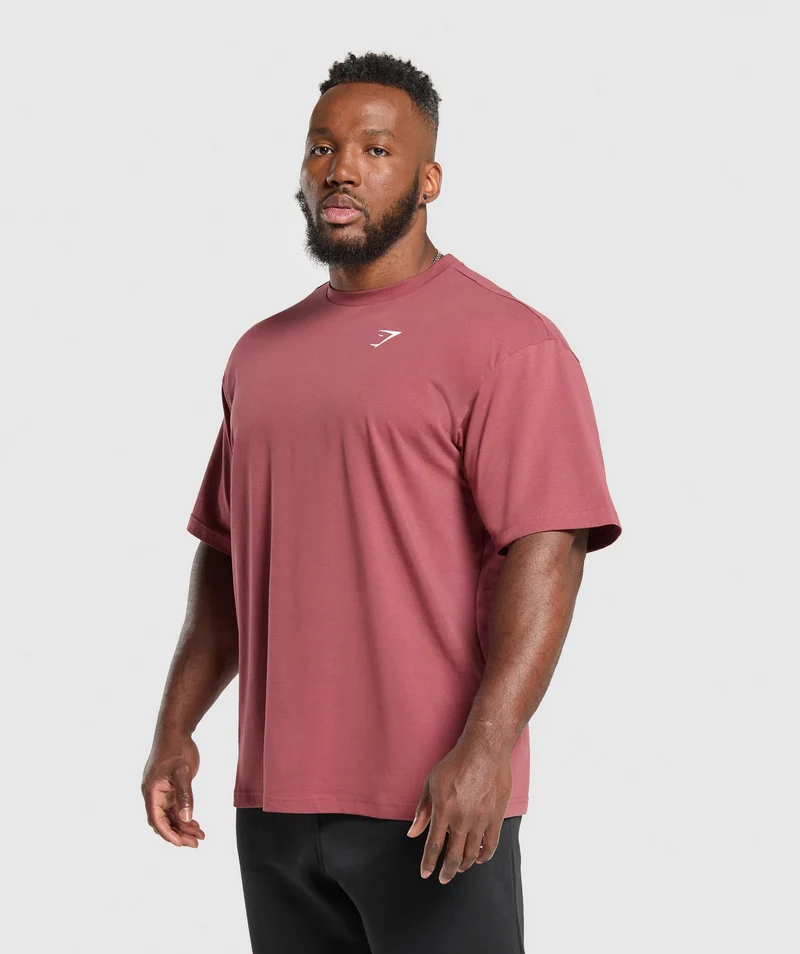 Gymshark Essential Short Sleeve T-Shirt - Washed Berry Pink