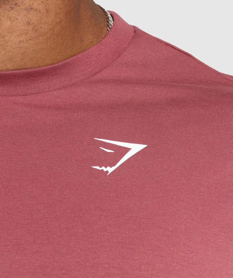 Gymshark Essential Short Sleeve T-Shirt - Washed Berry Pink