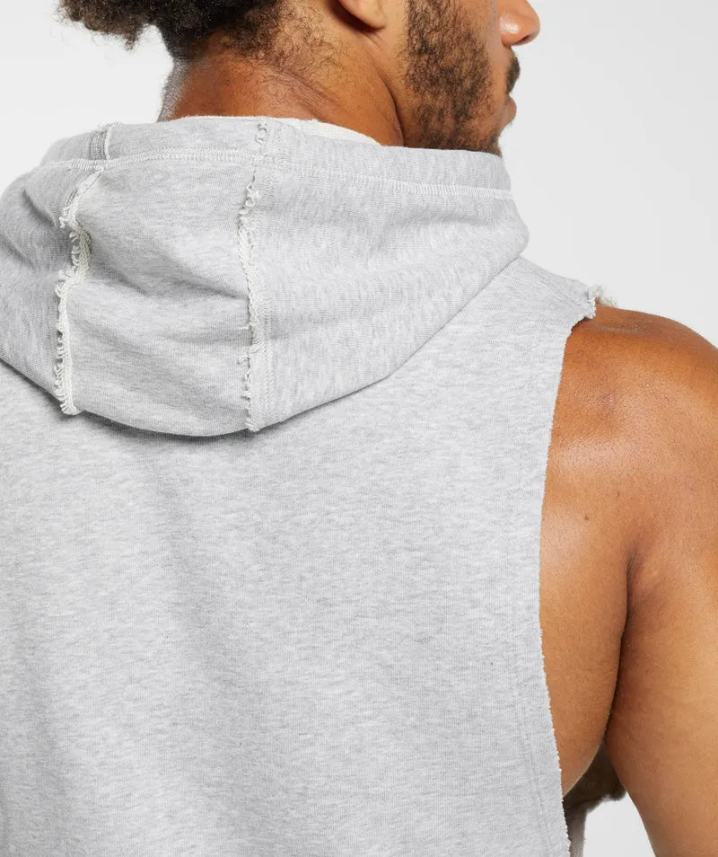 Gymshark Legacy Drop Arm Hoodie - Light Grey Marl
