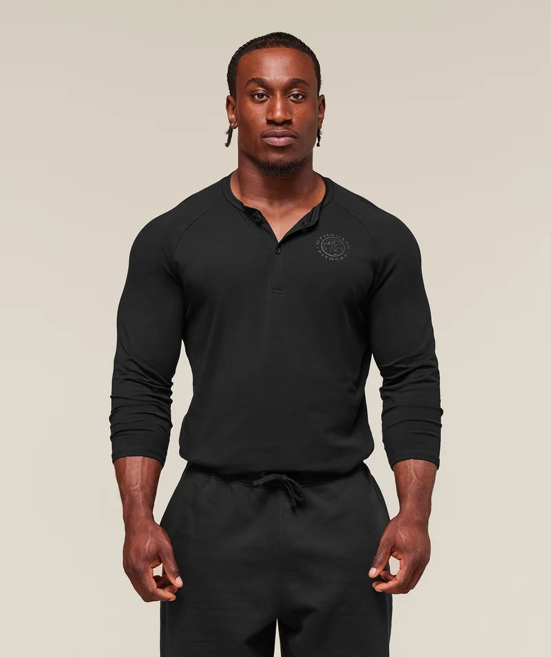 Gymshark Legacy Henley - Black
