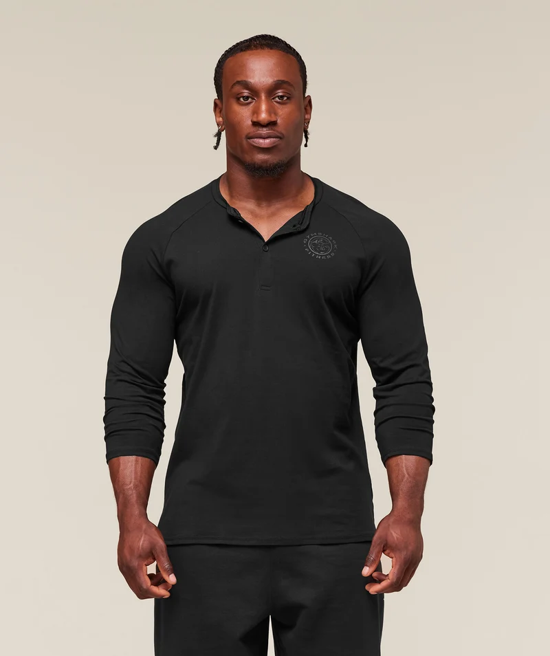 Gymshark Legacy Henley - Black