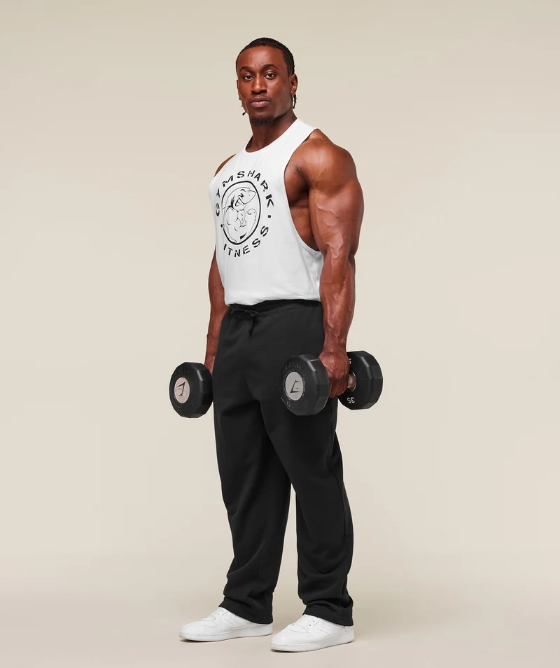 Gymshark Legacy Drop Arm Tank - White