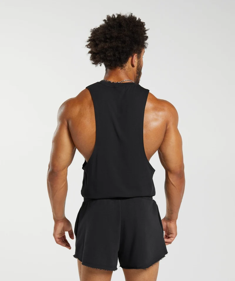 Gymshark Legacy Drop Arm Tank - Black