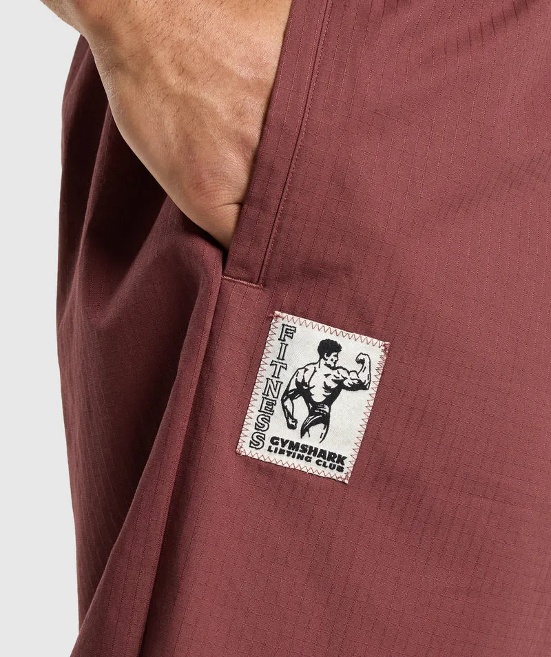 Gymshark Pumper Pants - Burgundy Brown