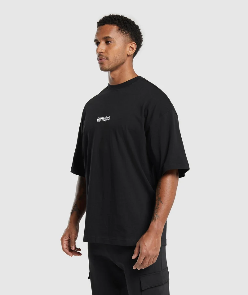Gymshark Prayer Hands T-Shirt - Black