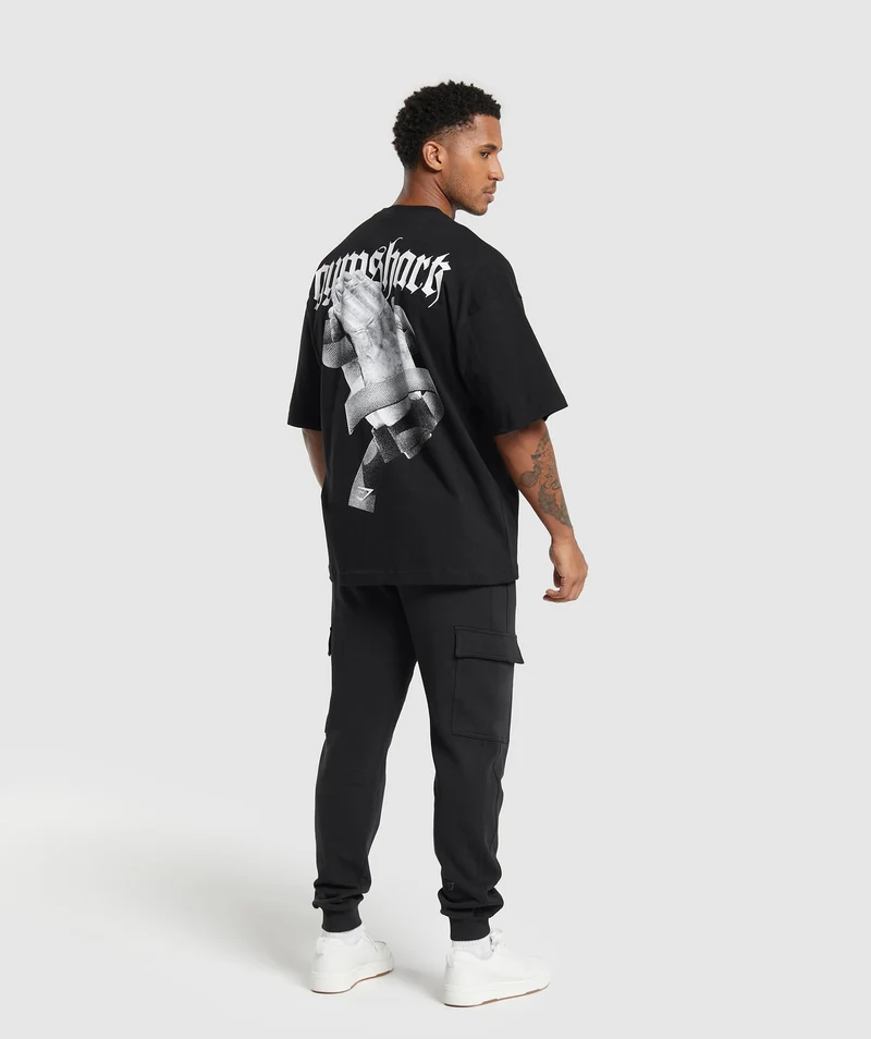 Gymshark Prayer Hands T-Shirt - Black