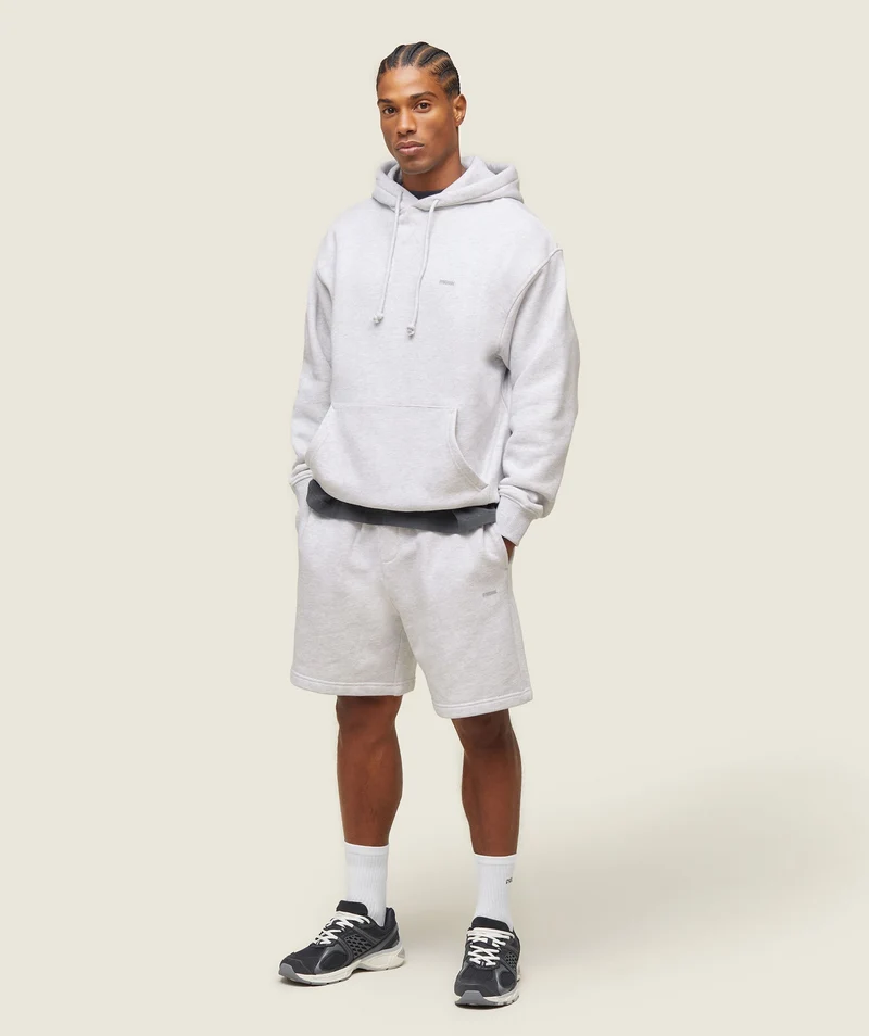 Gymshark Lifestyle Relaxed Hoodie - Soft Grey Marl