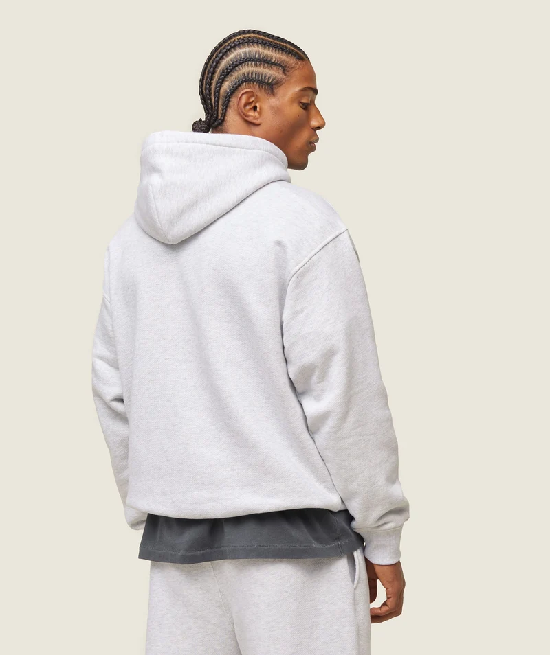 Gymshark Lifestyle Relaxed Hoodie - Soft Grey Marl
