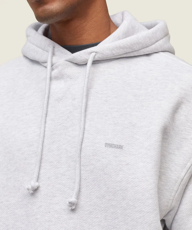 Gymshark Lifestyle Relaxed Hoodie - Soft Grey Marl