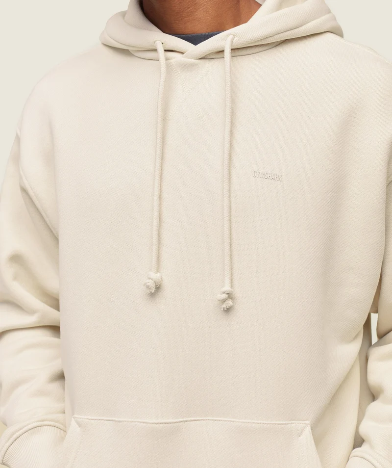 Gymshark Lifestyle Relaxed Hoodie - Oat White