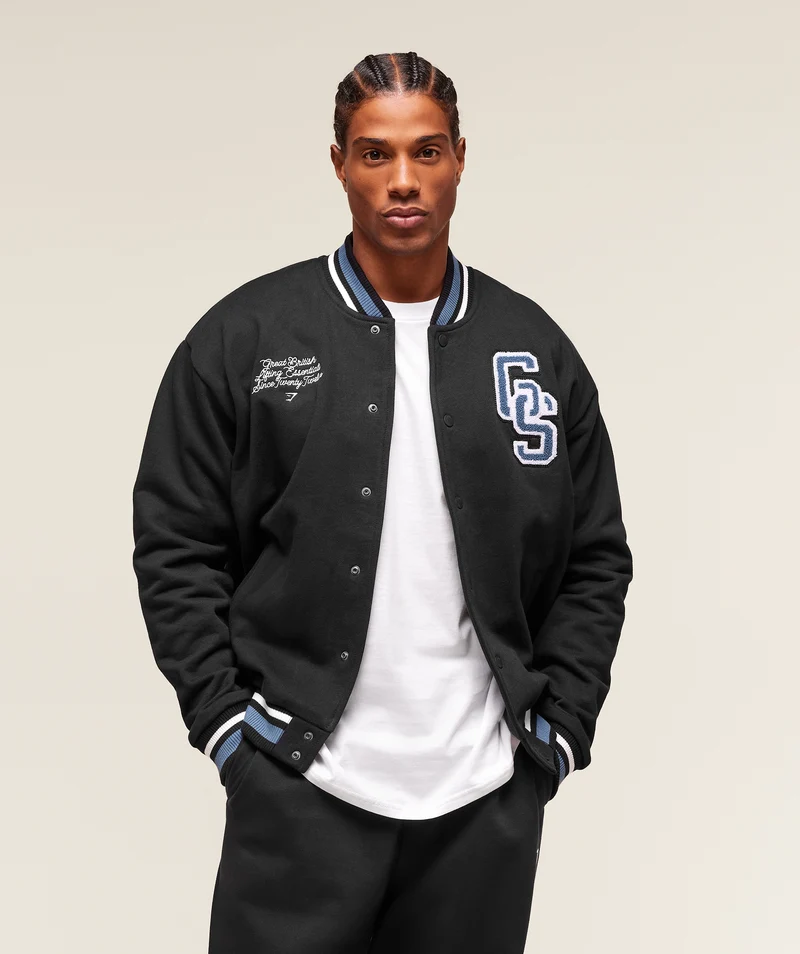 Gymshark Varsity Jacket - Black