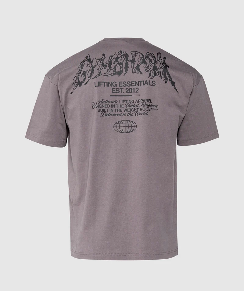 Gymshark Metal Lifting Graphic T-Shirt - Brushed Purple