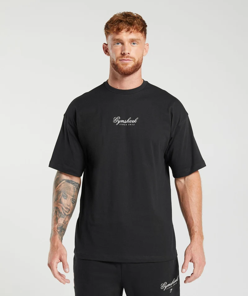 Gymshark Athletic Department T-Shirt - Black