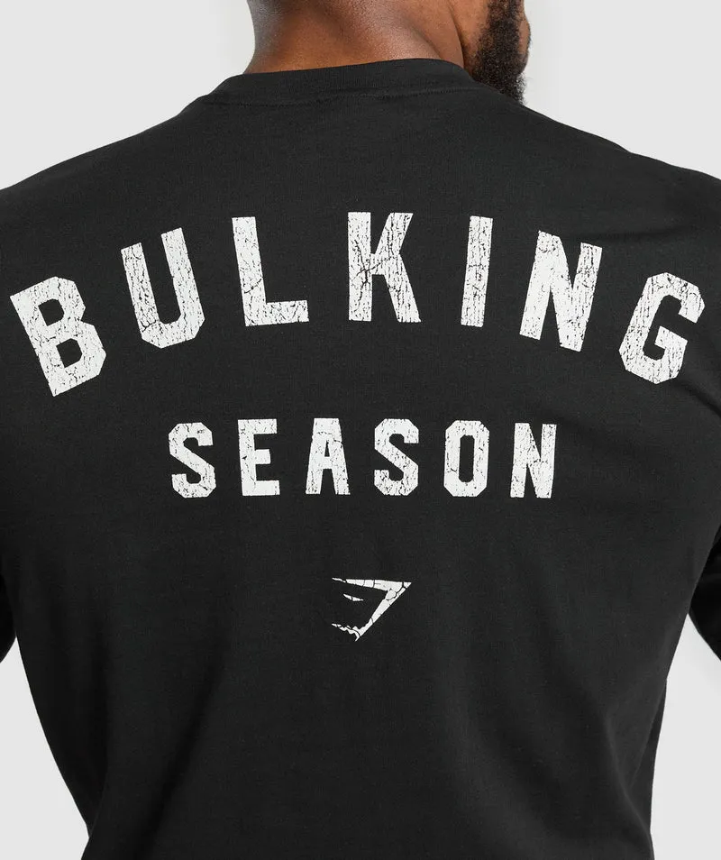 Gymshark Bulking Season T-Shirt - Black