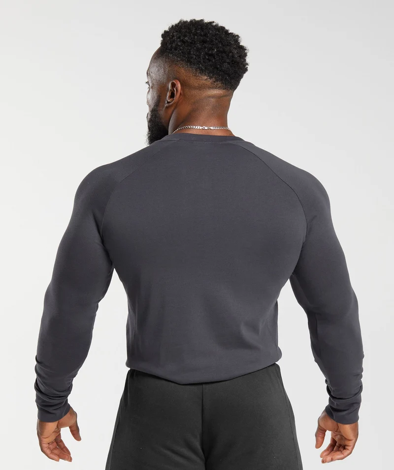 Gymshark Rest Day Essentials Henley - Grey
