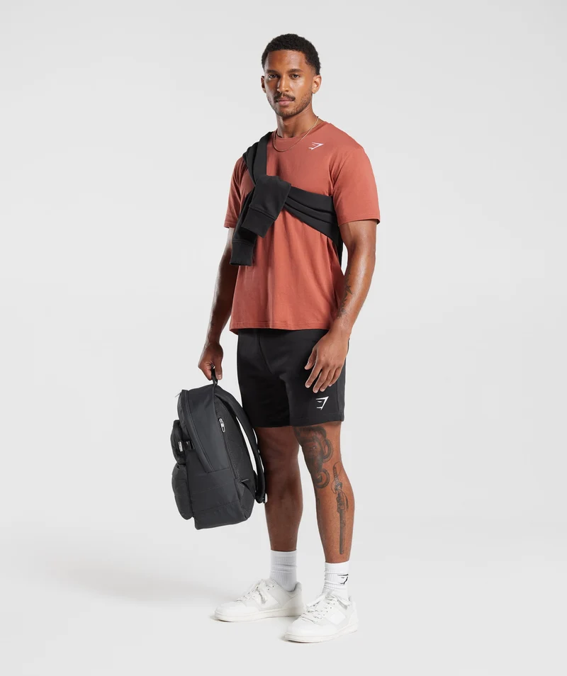 Gymshark Crest T-Shirt - Persimmon Red