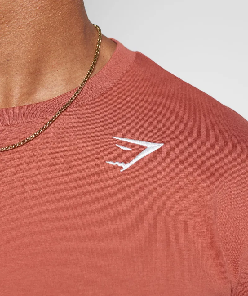 Gymshark Crest T-Shirt - Persimmon Red