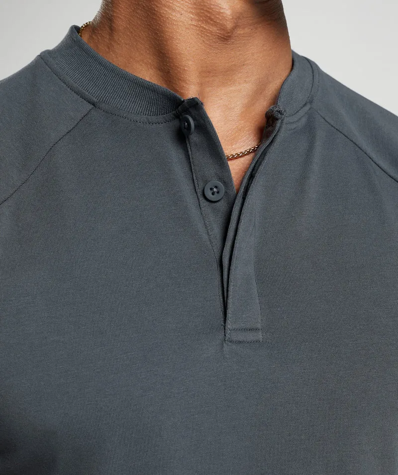 Gymshark Rest Day Commute Polo Shirt - Blue