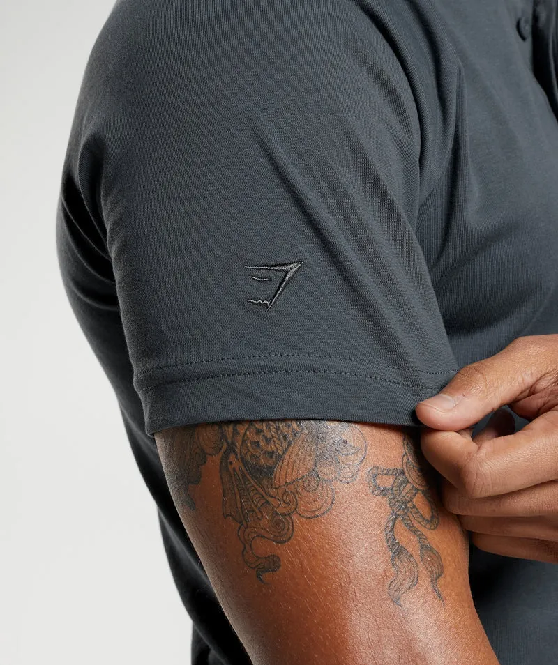 Gymshark Rest Day Commute Polo Shirt - Blue