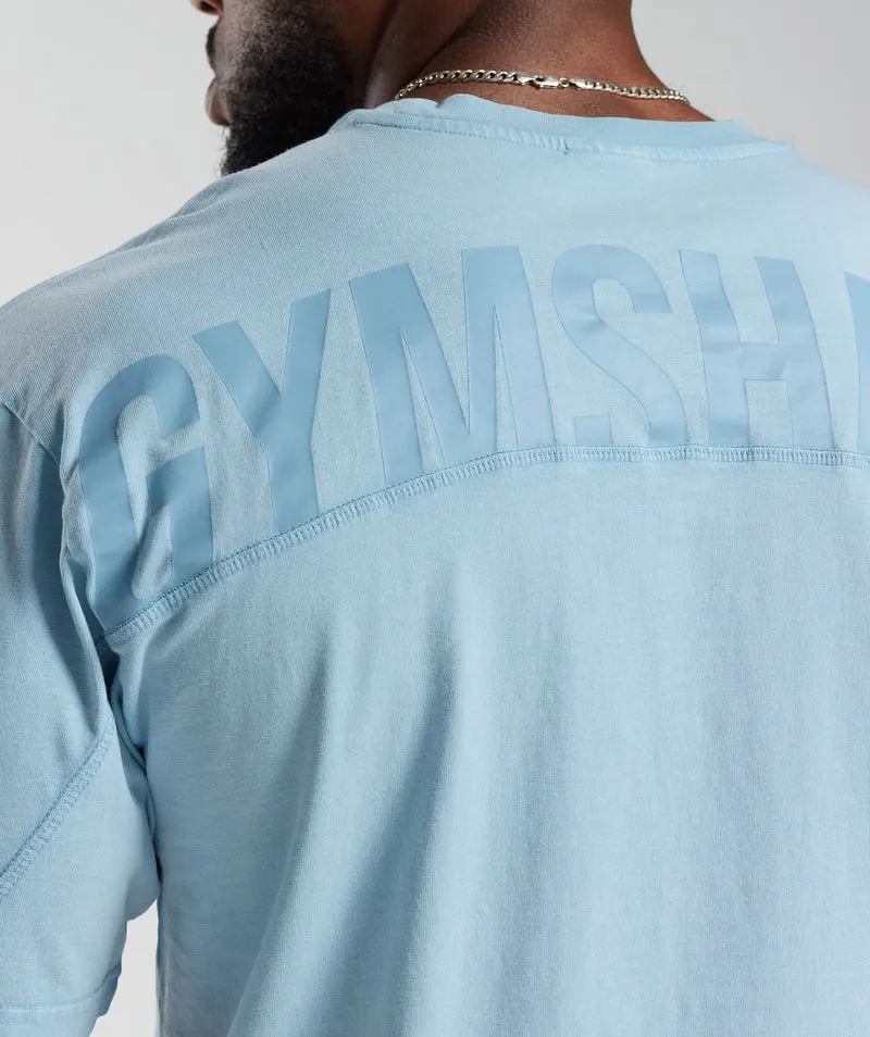 Gymshark Power Washed T-Shirt - Ozone Blue
