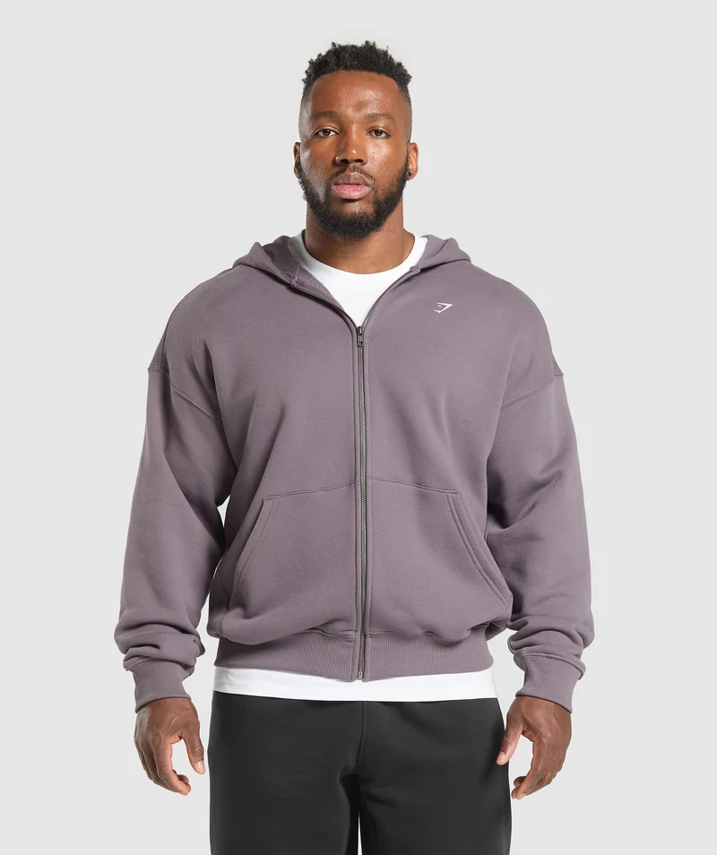 Gymshark Doberman Graphic Hoodie - Brushed Purple