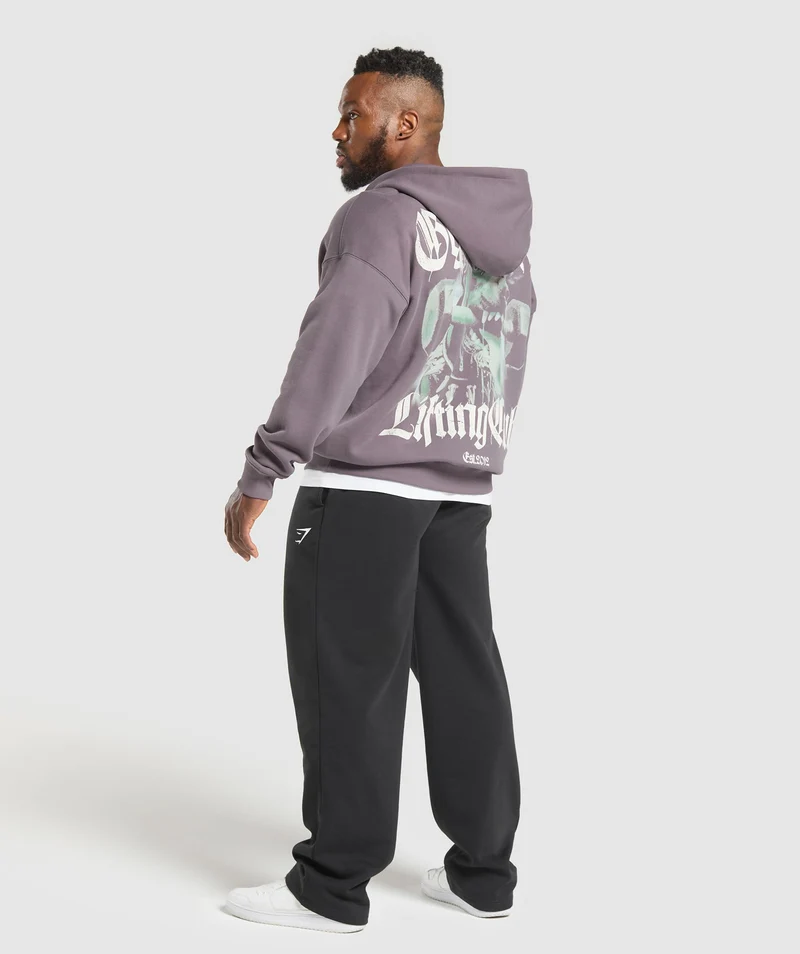 Gymshark Doberman Graphic Hoodie - Brushed Purple