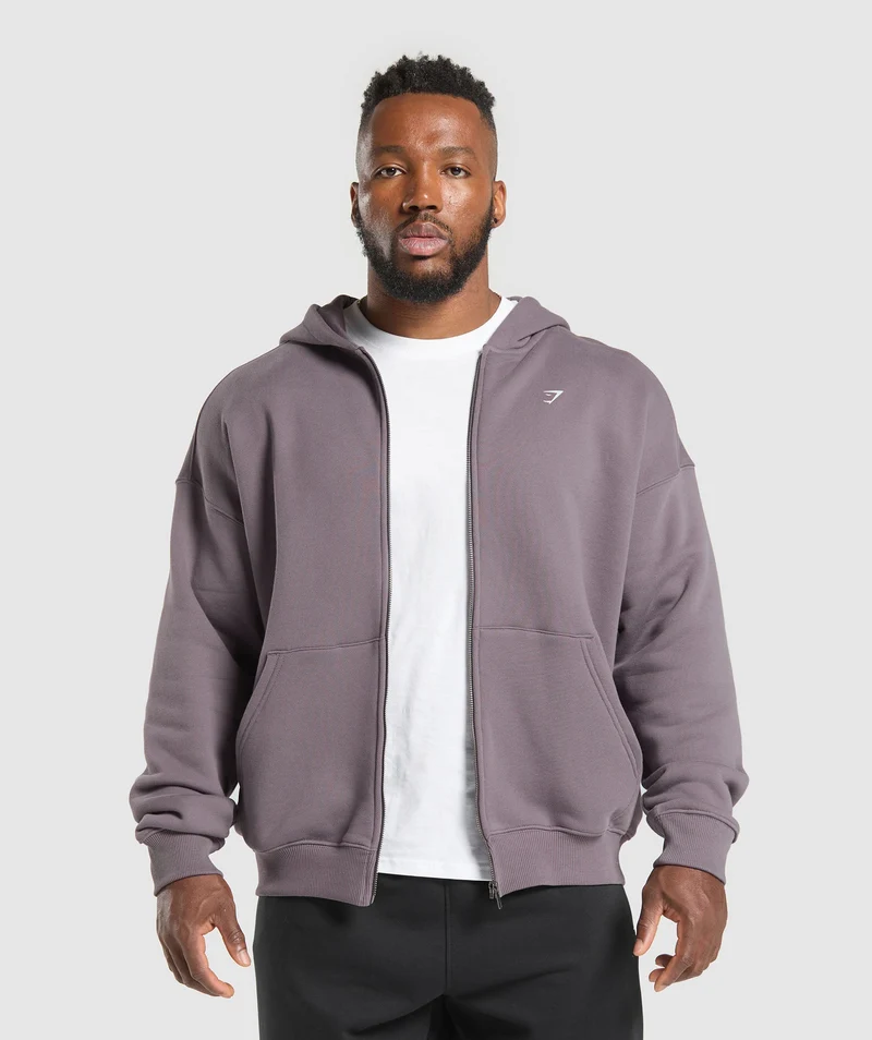 Gymshark Doberman Graphic Hoodie - Brushed Purple