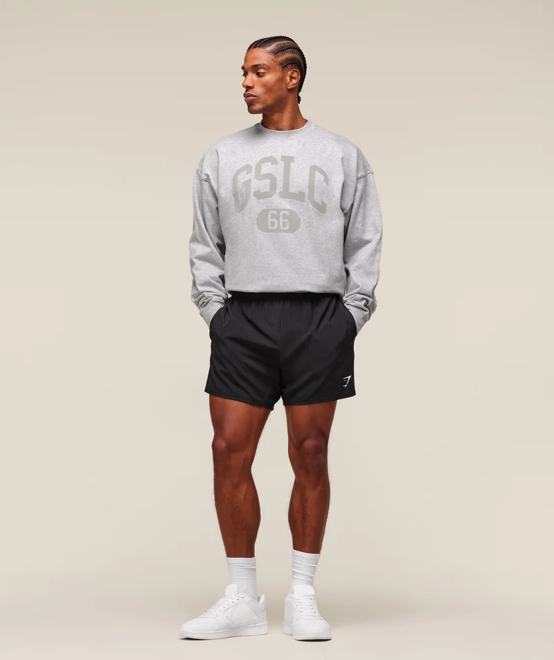 Gymshark GSLC Long Sleeve T-Shirt - Light Grey Core Marl