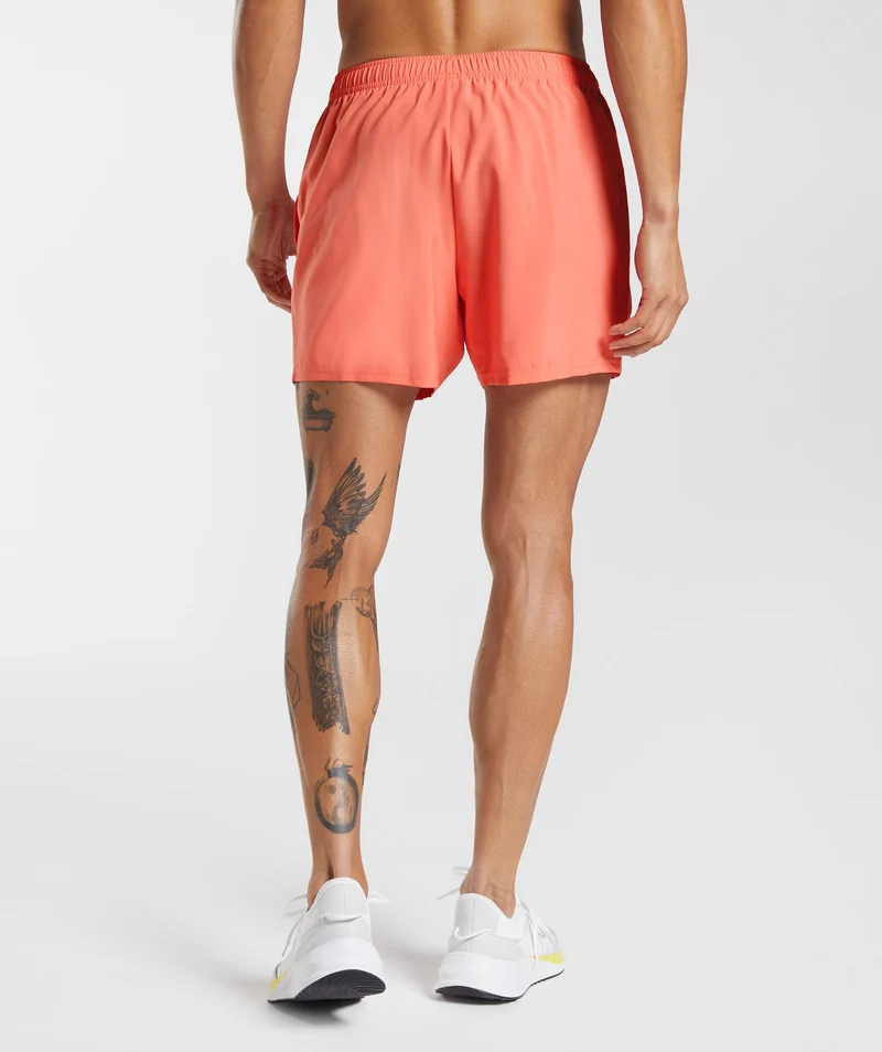 Gymshark Arrival 5" Shorts - Orange