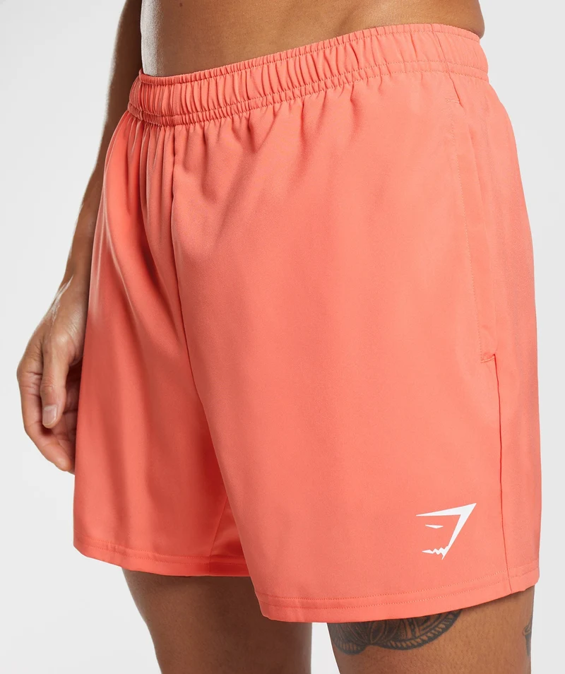 Gymshark Arrival 5" Shorts - Orange