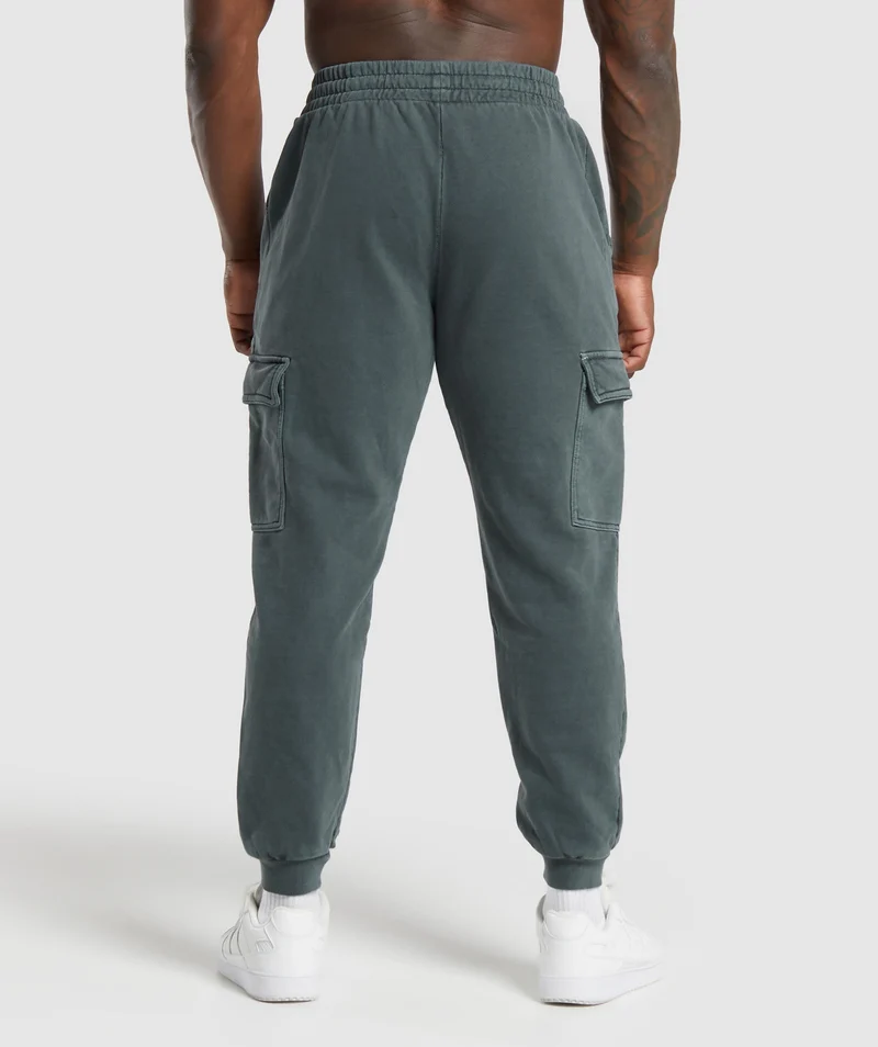 Gymshark Premium Legacy Cargo Pants - Cargo Teal/Pigment Dye