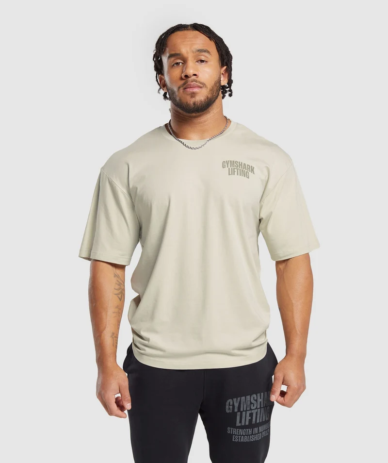 Gymshark Lifting SS T-Shirt - Pebble Grey
