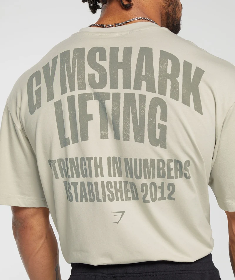 Gymshark Lifting SS T-Shirt - Pebble Grey