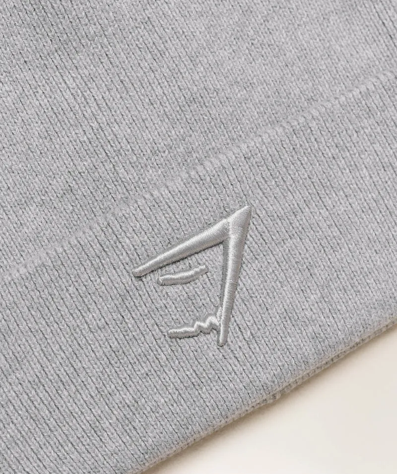 Gymshark Sharkhead Beanie - Light Grey Core Marl