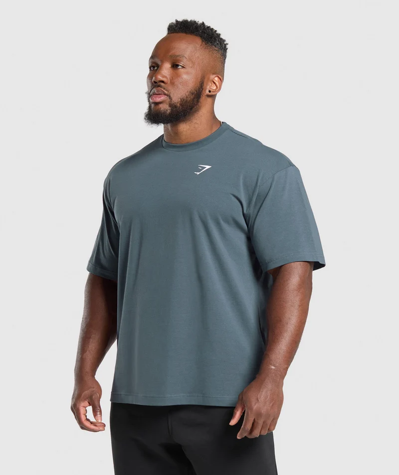 Gymshark Essential Short Sleeve T-Shirt - Titanium Blue