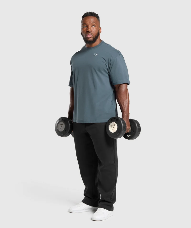 Gymshark Essential Short Sleeve T-Shirt - Titanium Blue