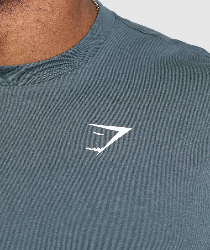 Gymshark Essential Short Sleeve T-Shirt - Titanium Blue