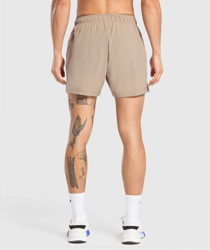 Gymshark Sport 5" Shorts - Cement Brown/Pebble Grey
