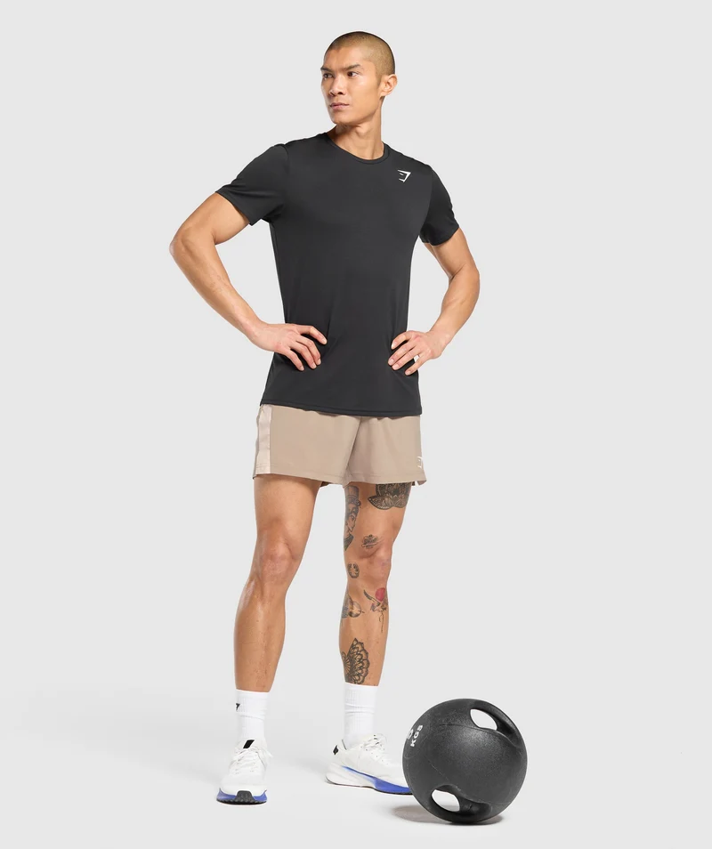 Gymshark Sport 5" Shorts - Cement Brown/Pebble Grey