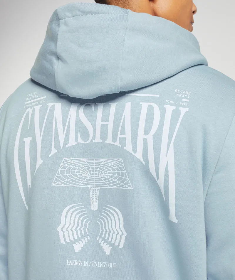Gymshark Hybrid Wellness Hoodie - Blue