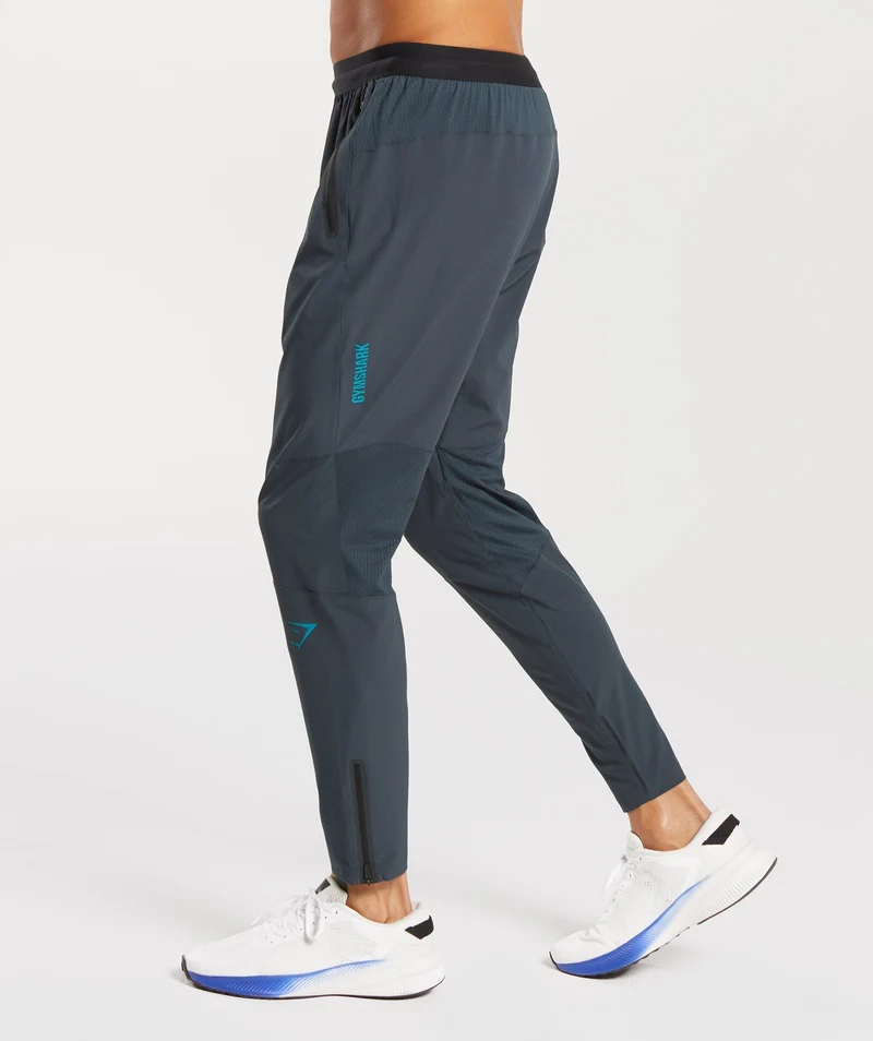 Gymshark Hybrid Woven Joggers - Darkest Teal