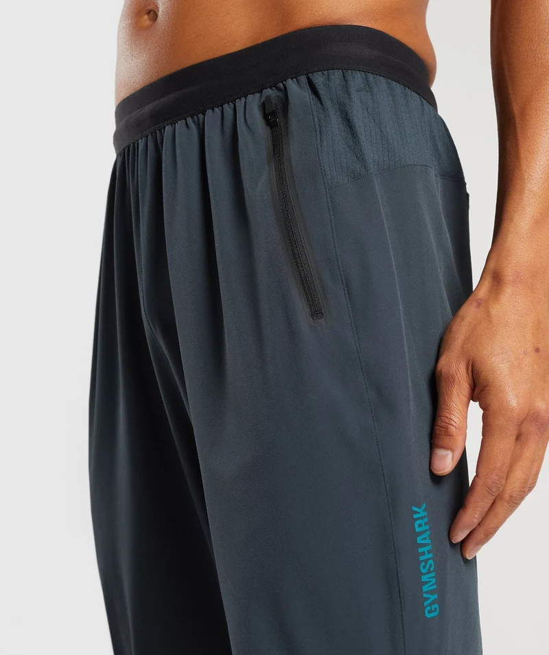 Gymshark Hybrid Woven Joggers - Darkest Teal