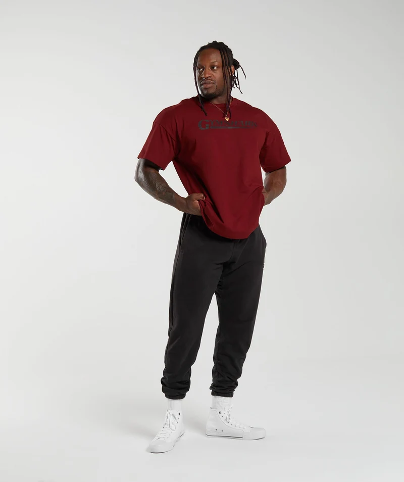 Gymshark Pump Cover T-Shirt - Spiced Red