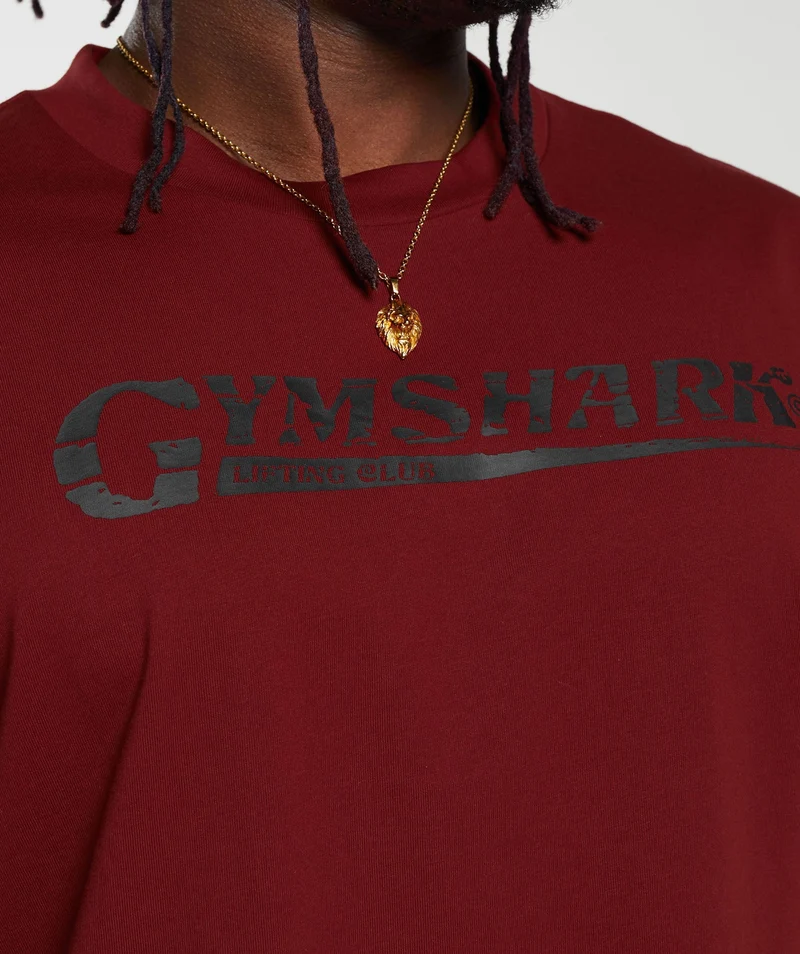 Gymshark Pump Cover T-Shirt - Spiced Red