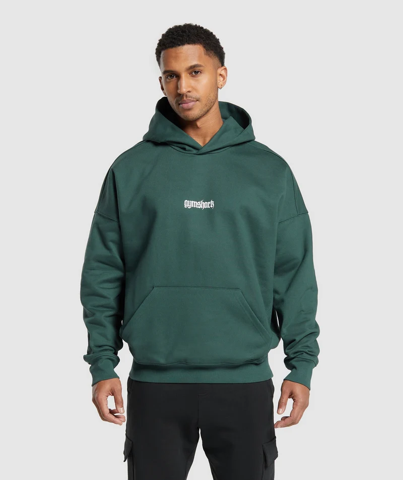 Gymshark Prayer Hands Hoodie - Fog Green